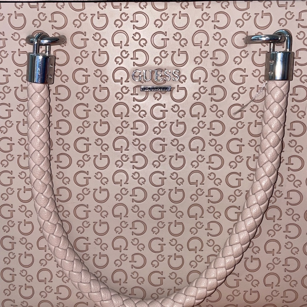 Guess Light Brown Monogram Tote - image 2